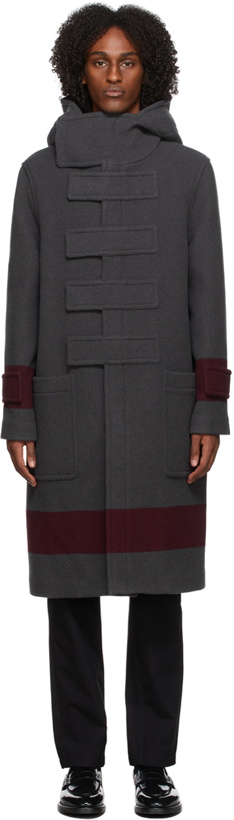 Photo: Burberry Grey Wool Look 23 Coat