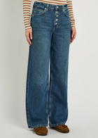 Free People Nia Wide-leg Boyfriend Denim Jeans Light Blue
