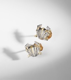 Yvonne Léon Crabe Coquillage 9kt gold earrings with diamonds