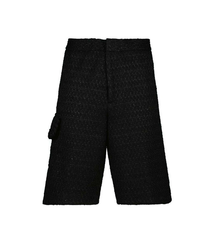 Photo: Valentino Wool-blend tweed Bermuda shorts