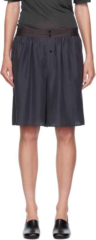 Photo: LEMAIRE Gray Soft Shorts
