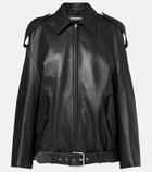 Acne Studios Oversized leather biker jacket