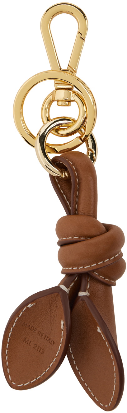 JACQUEMUS Tan Les Classiques 'Le Porte Cles Tournis' Keychain