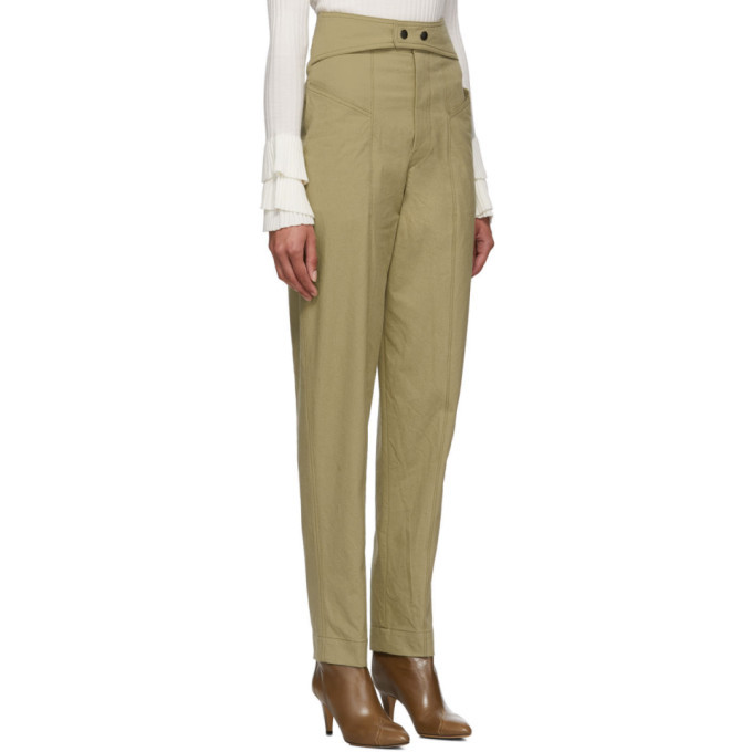 Isabel Marant Khaki Lixy Trousers Isabel Marant