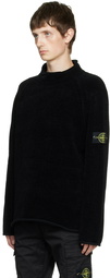 Stone Island Black Chenille Sweater