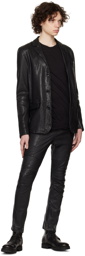 FREI-MUT Black Ade Leather Jacket