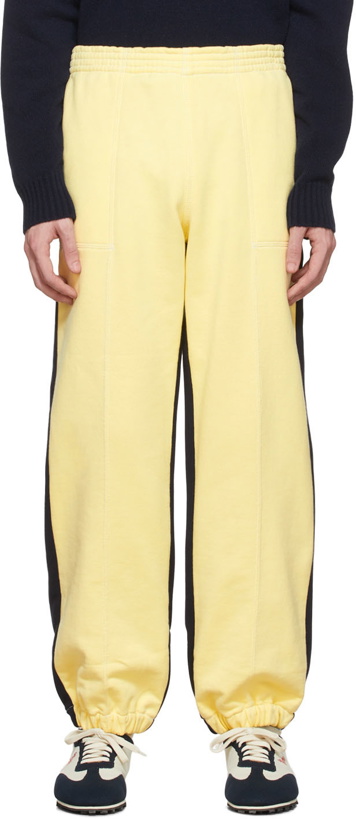 Photo: Marni Yellow & Navy Cotton Lounge Pants