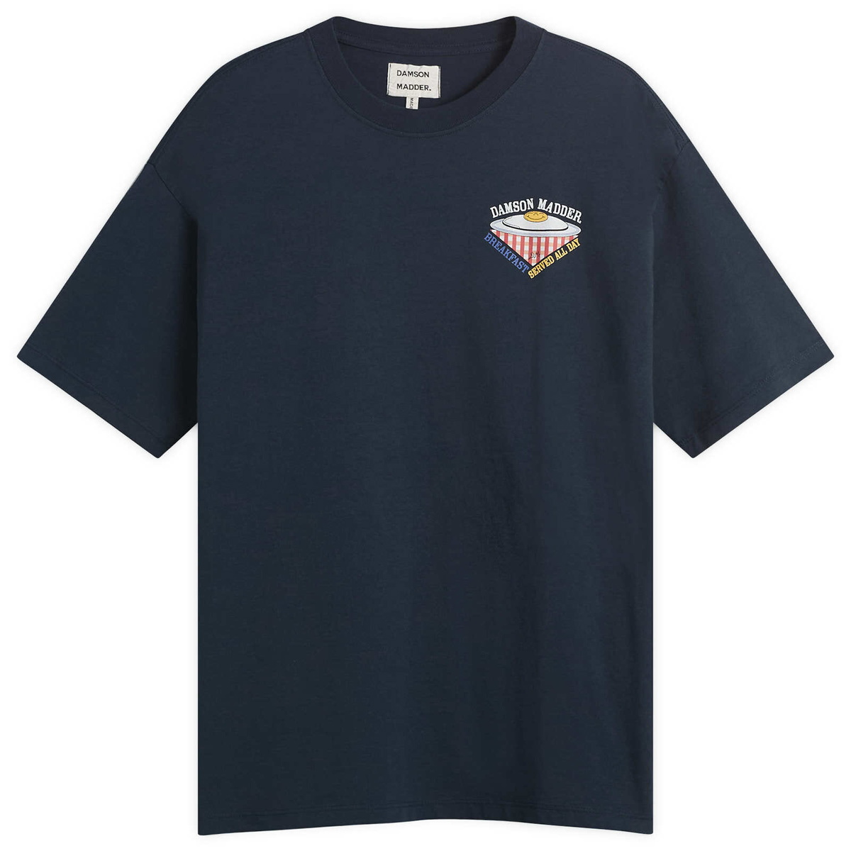 Damson Madder Women's Exclusive Café Pronto T-Shirt in Navy Damson