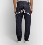 Moncler Genius - 7 Moncler Fragment Embroidered Selvedge Denim Jeans - Blue