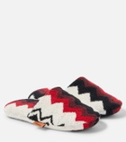Missoni Zigzag cotton terry house shoes