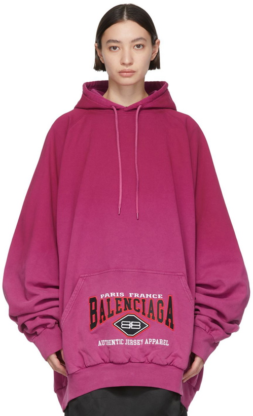 Photo: Balenciaga Pink Cotton Hoodie