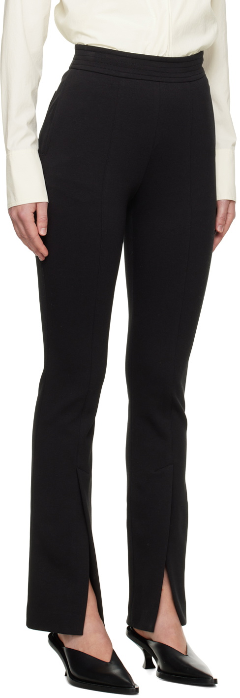 LVIR Black Slit Trousers
