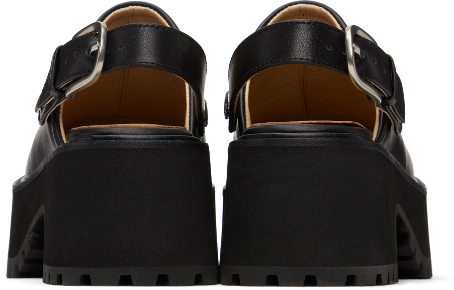 [Margesherwood] / ☆ 70's CLOGS / black plain Marge Sherwood Black 70's Clogs Marge Sherwood