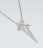 Rick Owens Pentagram sterling silver necklace