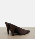 Alaïa Cone satin mules
