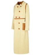 STAND STUDIO bibi Cream Faux Fur Coat