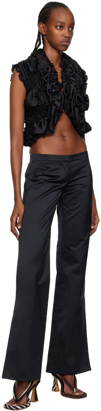 Feben Black Vented Trousers