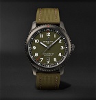 Breitling - Aviator 8 Curtiss Warhawk Automatic 41mm Stainless Steel and Canvas Watch, Ref. No. M173152A1L1X1 - Green