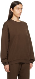 ÉTERNE Brown Oversized Sweatshirt