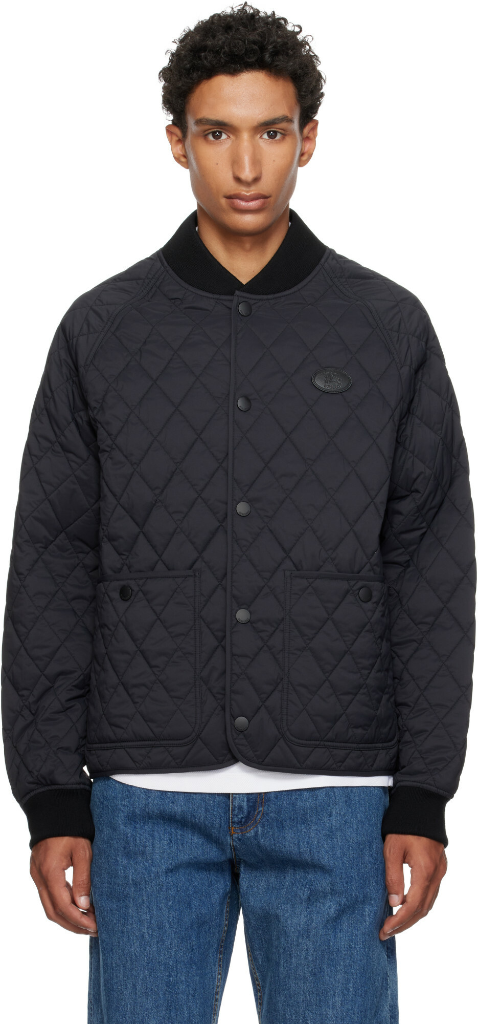 Burberry Black Quilted Nylon Jacket