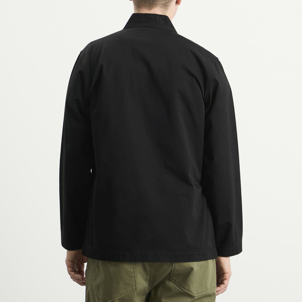 Universal Works Men's Twill Kyoto Work Jacket in Black