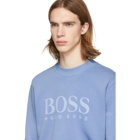 Boss Blue Logo French Rib Sweatshirt
