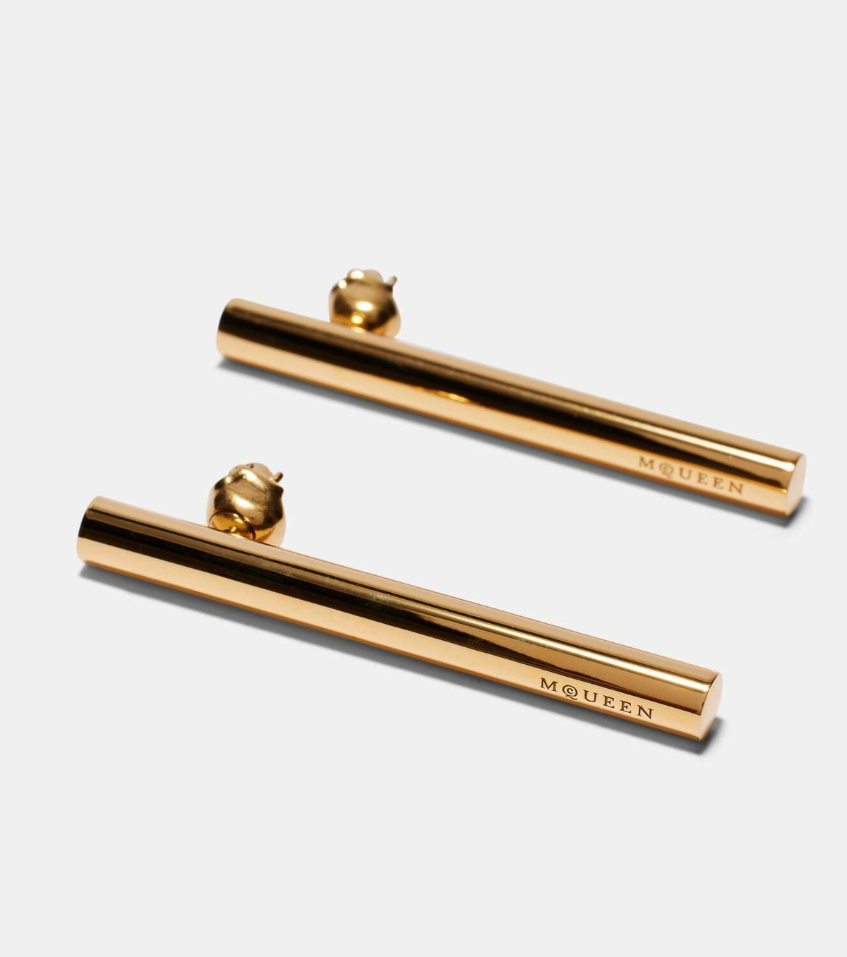 McQueen Logo drop earrings