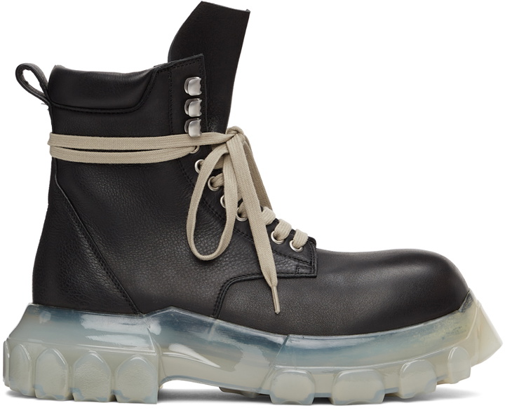 Photo: Rick Owens Black & Transparent Bozo Tractor Army Boots