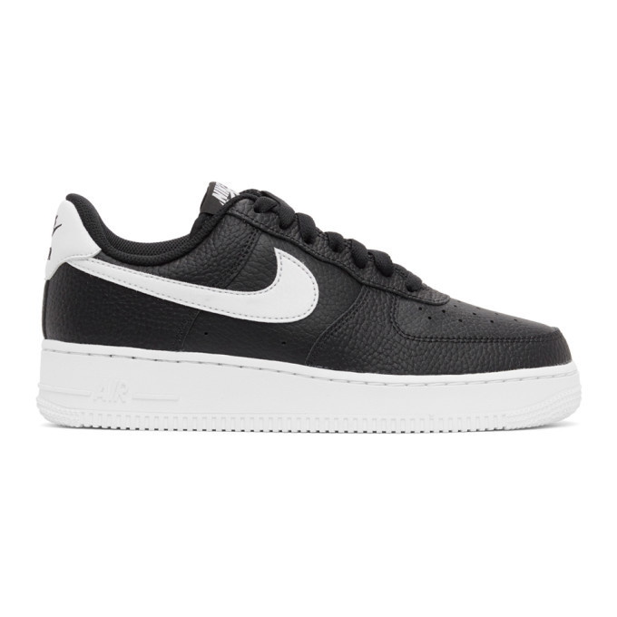 Photo: Nike Black and White Air Force 1 07 Sneakers