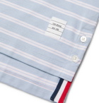 Thom Browne - Striped Cotton-Jersey T-Shirt - Blue