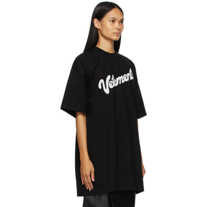 VETEMENTS Black Sweet Logo T-Shirt