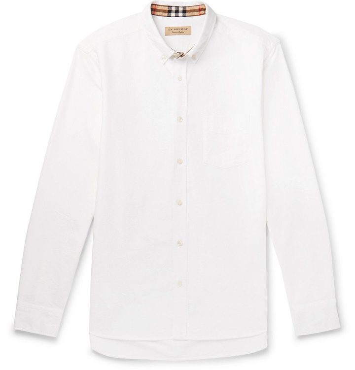 Photo: Burberry - Button-Down Collar Cotton Oxford Shirt - Men - White