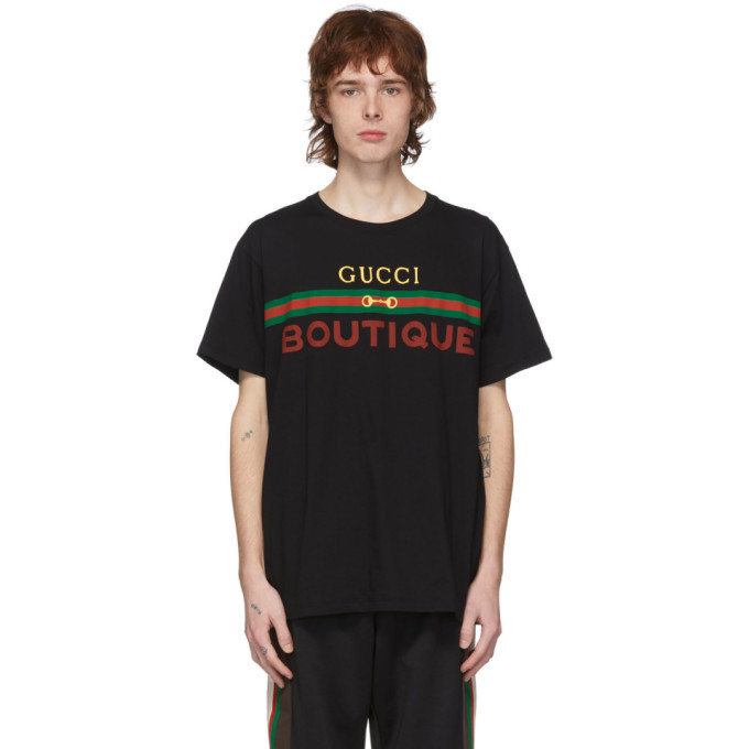 Photo: Gucci Black Boutique Logo T-Shirt