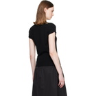 BALMAIN Black Short Sleeve Cashmere Sweater