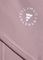 Adidas X Stella Mccartney 7/8 Stretch-jersey Cropped Leggings Purple