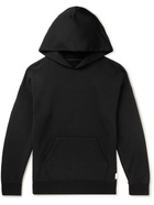 Visvim - Sport Jumbo Logo-Appliquéd Wool-Jersey Hoodie - Black