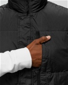 Stone Island Sleeveless Realdown Jacket Garment Dyed Crinkle Reps Recycled Nylon Black - Mens - Vests