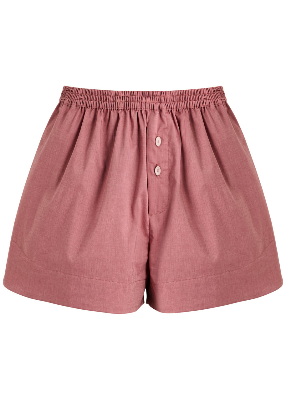 Faithfull The Brand Lonia Cotton Shorts Pink