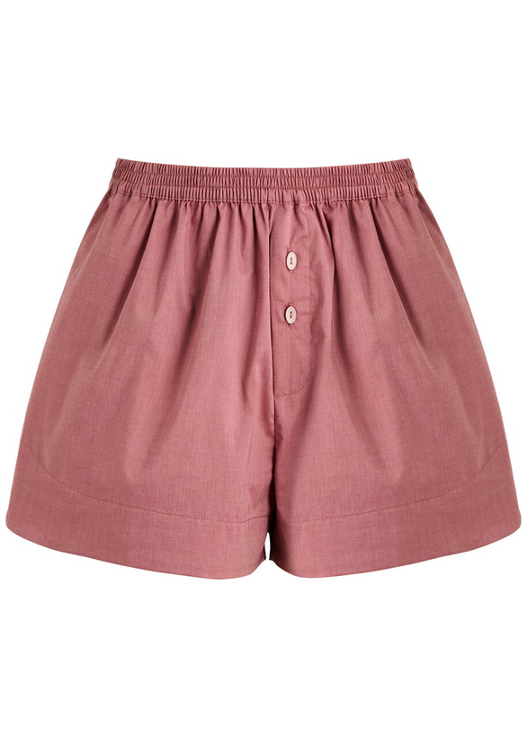 Photo: Faithfull The Brand Lonia Cotton Shorts Pink
