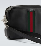 Gucci Web Trademark Small leather crossbody bag