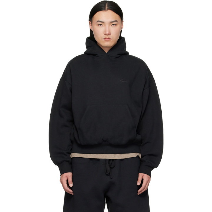 Photo: Fear of God ESSENTIALS Black Classic Hoodie