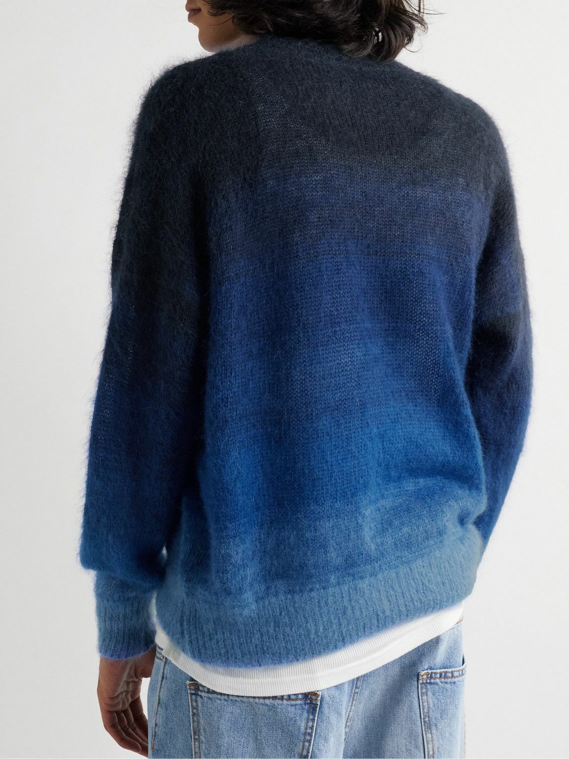 Isabel Marant Drussell Dégradé Mohair Blend Sweater Blue Isabel Marant