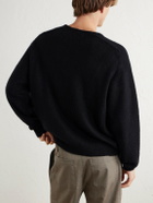 A.PRESSE - Brushed Cashmere Sweater - Black