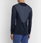 Nike Training - Pro Mesh-Panelled AeroAdapt T-Shirt - Blue