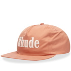 Rhude Men's Sport Logo Cap in Orange