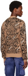 AMIRI Brown Cheetah Sweater