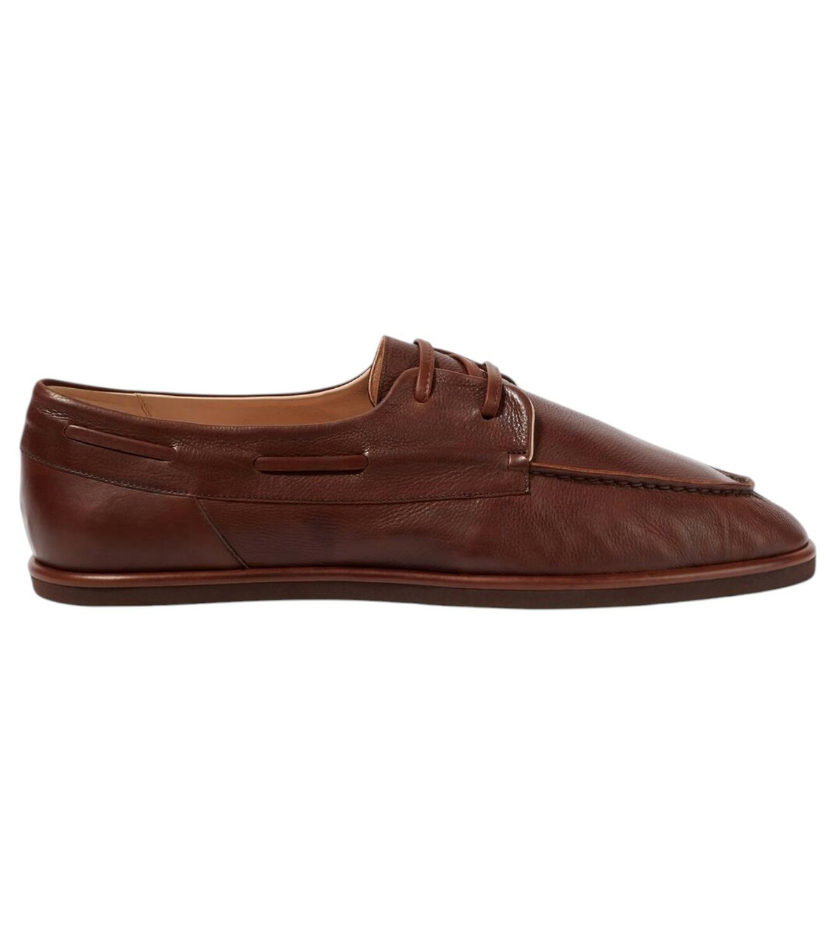 AURALEE Black Leather Slip-on Loafers Auralee