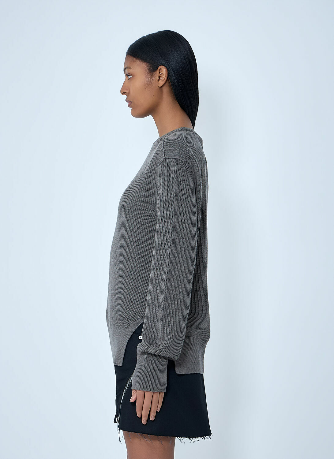 Rick Owens Ribbed Knit Sweater