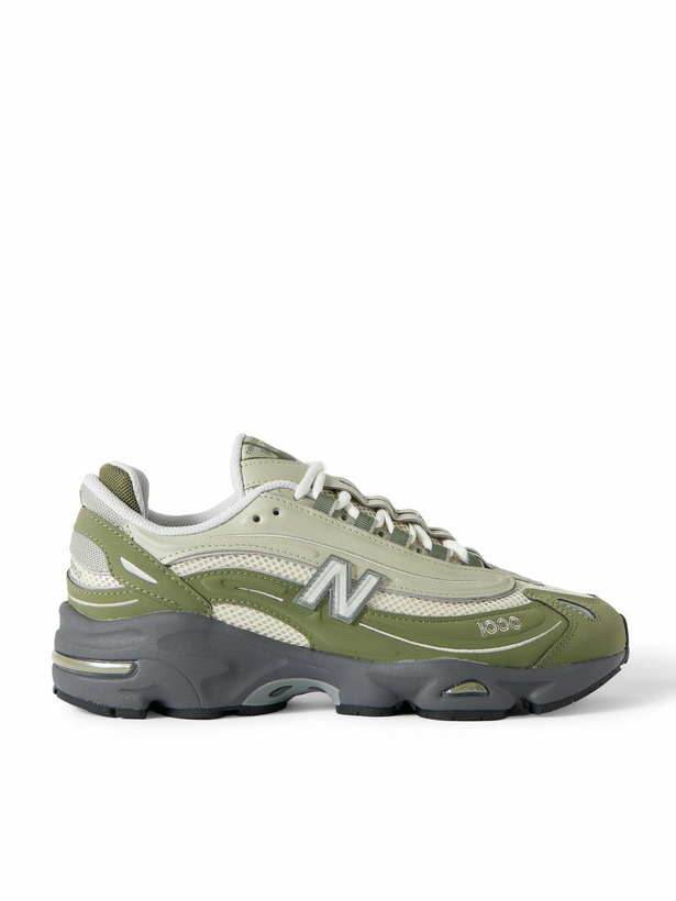 Photo: New Balance - M1000 Embroidered Panelled Mesh Sneakers - Green