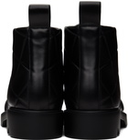 Bottega Veneta Black Strut Grid Boots